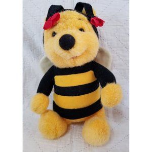 Vintage 9" Disney Winnie Pooh Plush Honeybee Costume 1997 Mattel stuffed bear